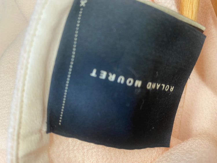 Fabulous Roland Mouret stunning Occassion Nude draped Skirt & top UK12 Apricot GM143