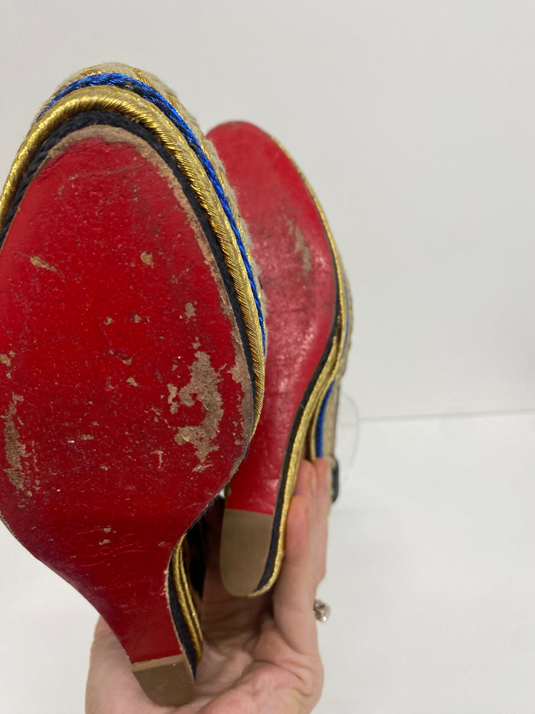 Fabulous Christian Louboutin Trotolitia 140 Wedge Sandals Uk7 Leopard GM143