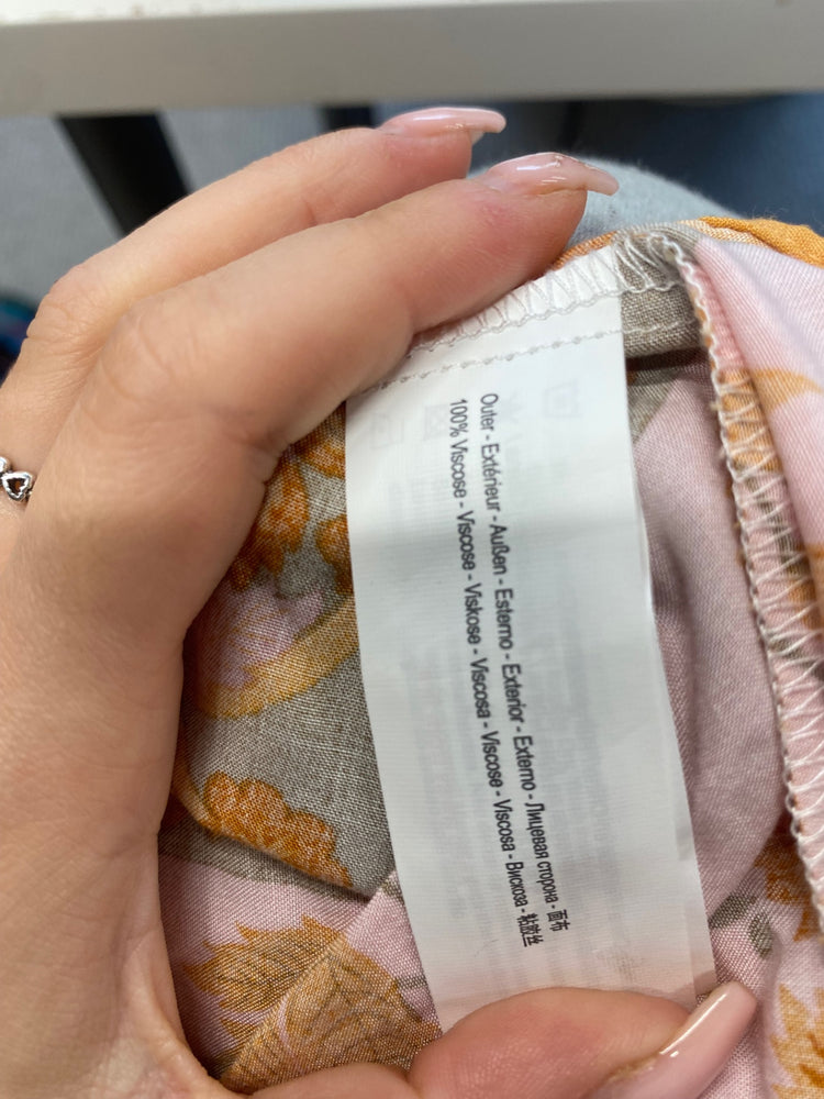 Fabulous Traffic People Dress UK M Orange floral Woodstock GM143