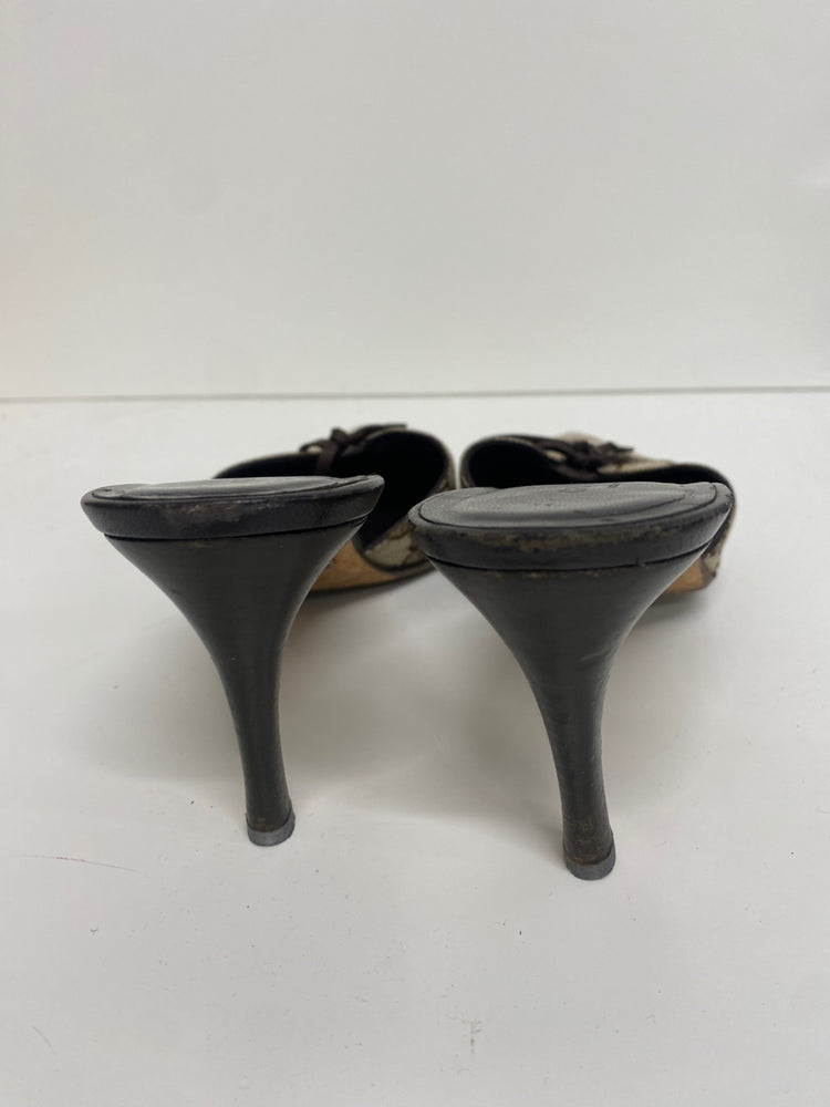 Fabulous Vintage Y2K Gucci Monogram Kitten heels Uk7.5 GM143