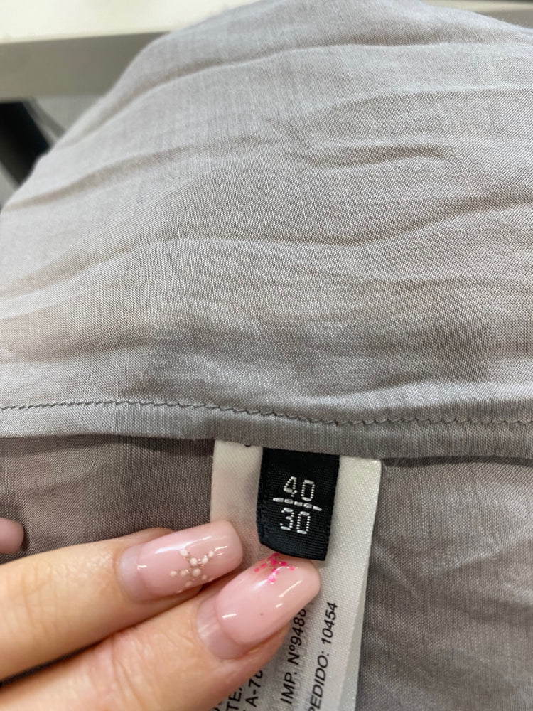 Fabulous Massimo dutti broderie Dress UK 12 Grey broderie GM143