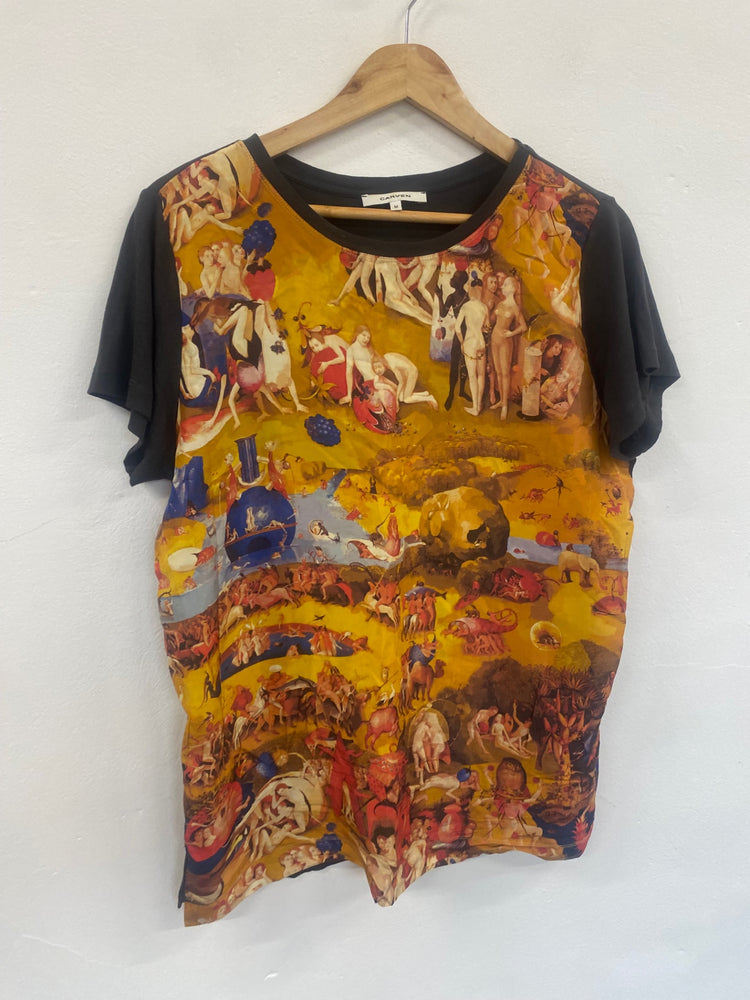 Fabulous Carven Bosch T shirt UkM Rare Artwork GM143