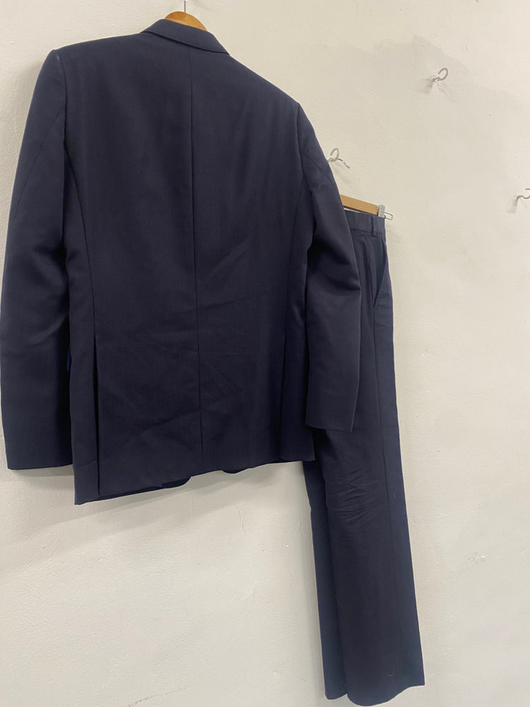 Fabulous Magee Navy wool Suit R36 W30 Navy blue #58 GM143