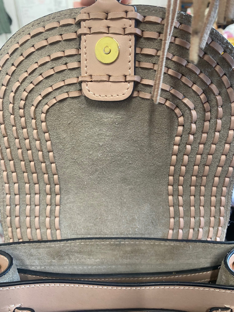 Fabulous Chloé Hudson blush pink boho Handbag Rose Tassel GM143