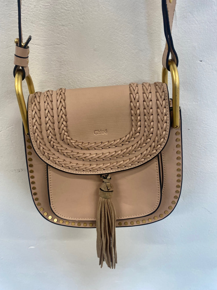Fabulous Chloé Hudson blush pink boho Handbag Rose Tassel GM143