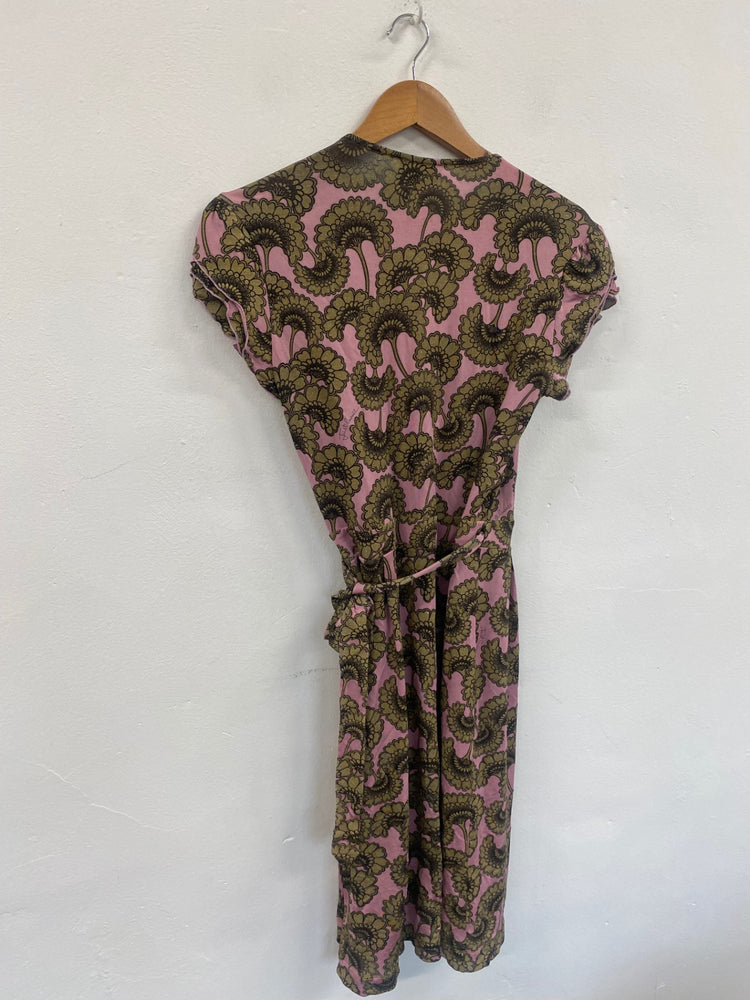 Fabulous vintage Y2K Just Cavalli Dress UK12 Pink & Gold GM143