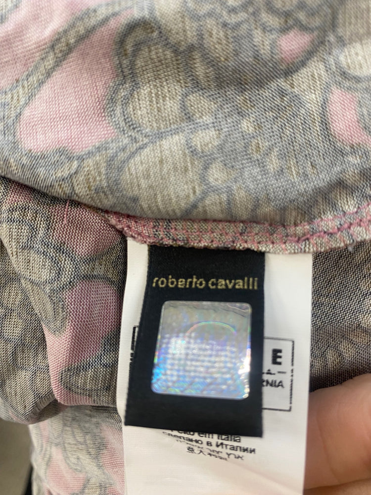 Fabulous vintage Y2K Just Cavalli Dress UK12 Pink & Gold GM143