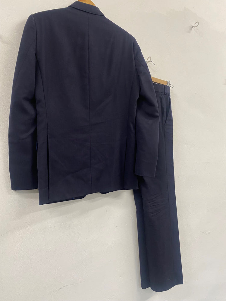 Fabulous Magee Navy wool Suit R36 W30 Navy blue #58 GM143