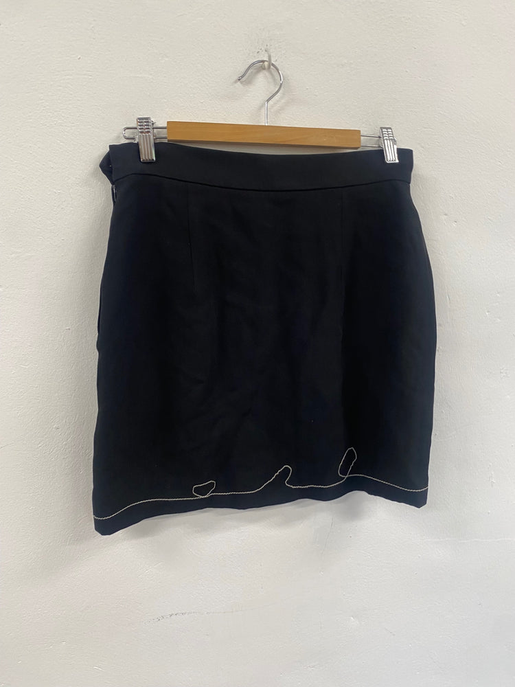 Fabulous Vintage Y2K Moschino Chic & Cheap Mini Skirt Uk14 Black