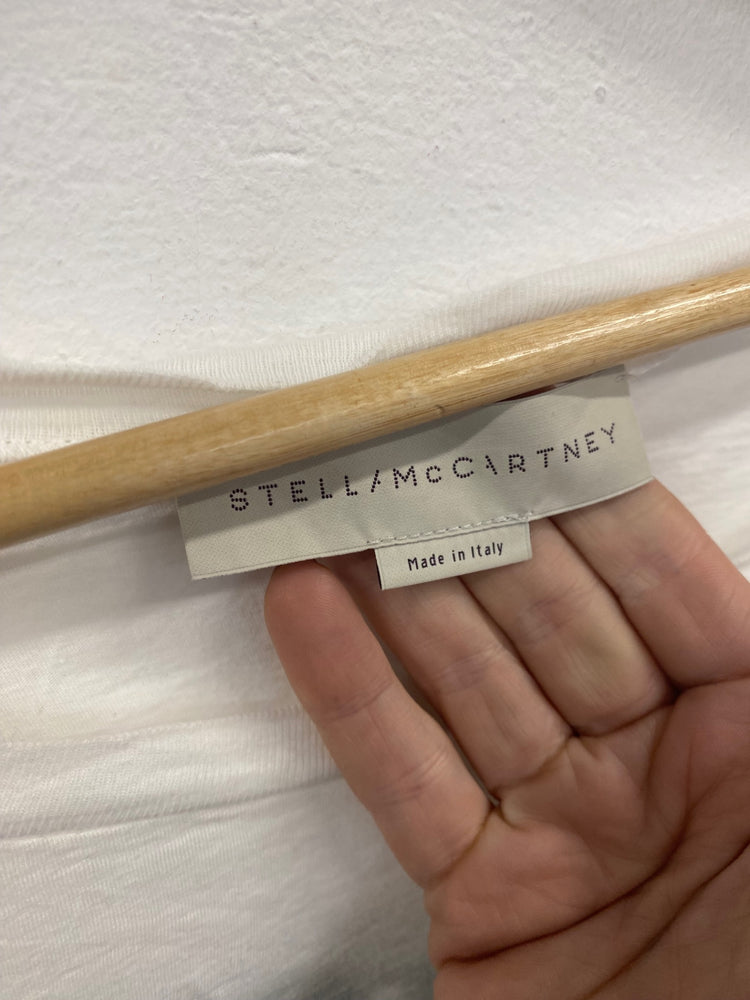 Fabulous Vintage Rare Y2K Stella McCartney T-Shirt UK12 White IT44 GM143