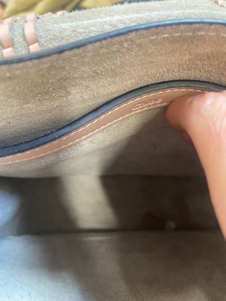 Fabulous Chloé Hudson blush pink boho Handbag Rose Tassel GM143