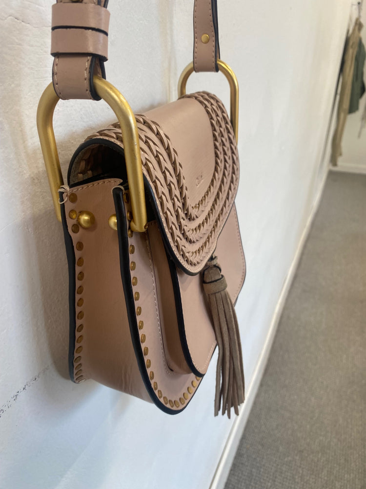 Fabulous Chloé Hudson blush pink boho Handbag Rose Tassel GM143