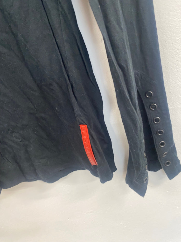 Fabulous Vintage Y2K alternative punk Prada Top UkM Black GM143