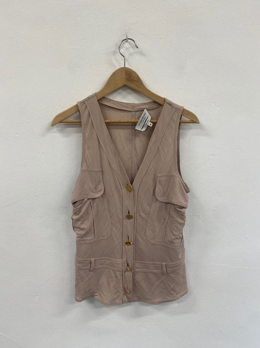 Fabulous Rare Vintage 2003 Yves Saint Laurent Top UkM Beige Tom Ford era GM143