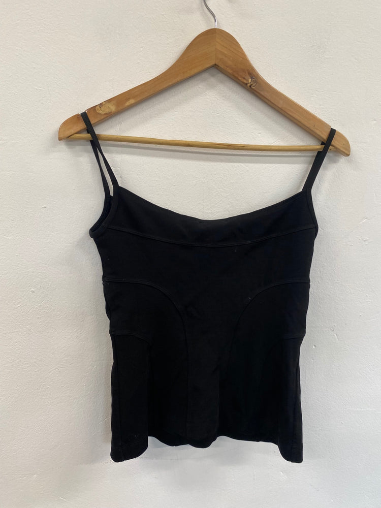Fabulous vintage Y2K Plein Sud Top UK12 Black corset vibes GM143