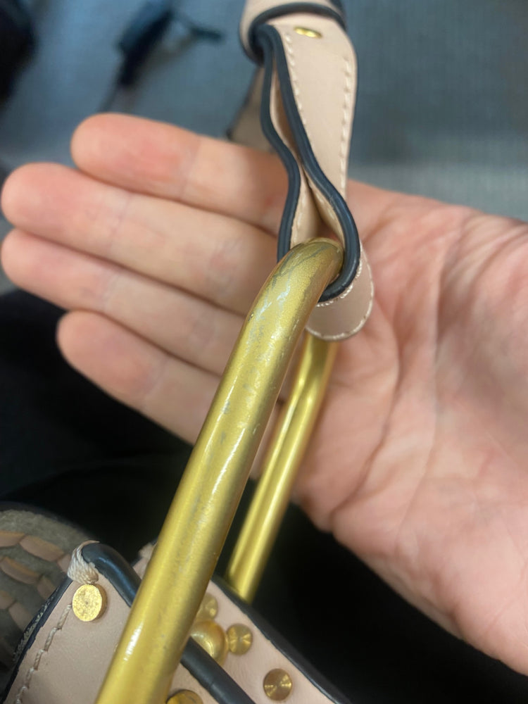 Fabulous Chloé Hudson blush pink boho Handbag Rose Tassel GM143