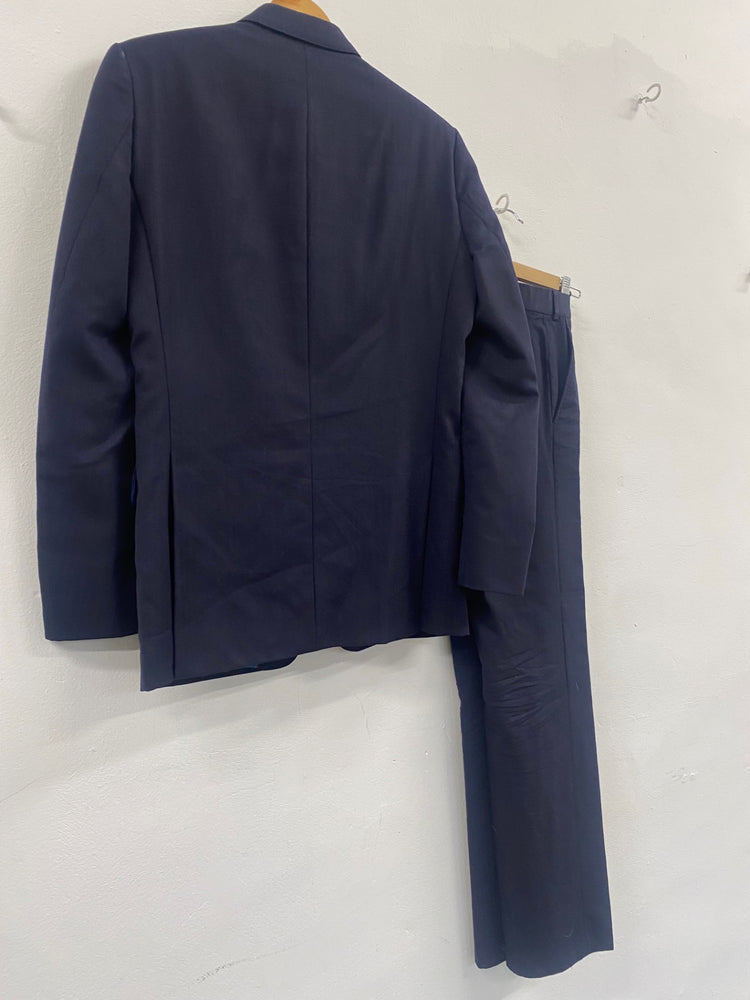 Fabulous Magee Navy wool Suit R36 W30 Navy blue #58 GM143