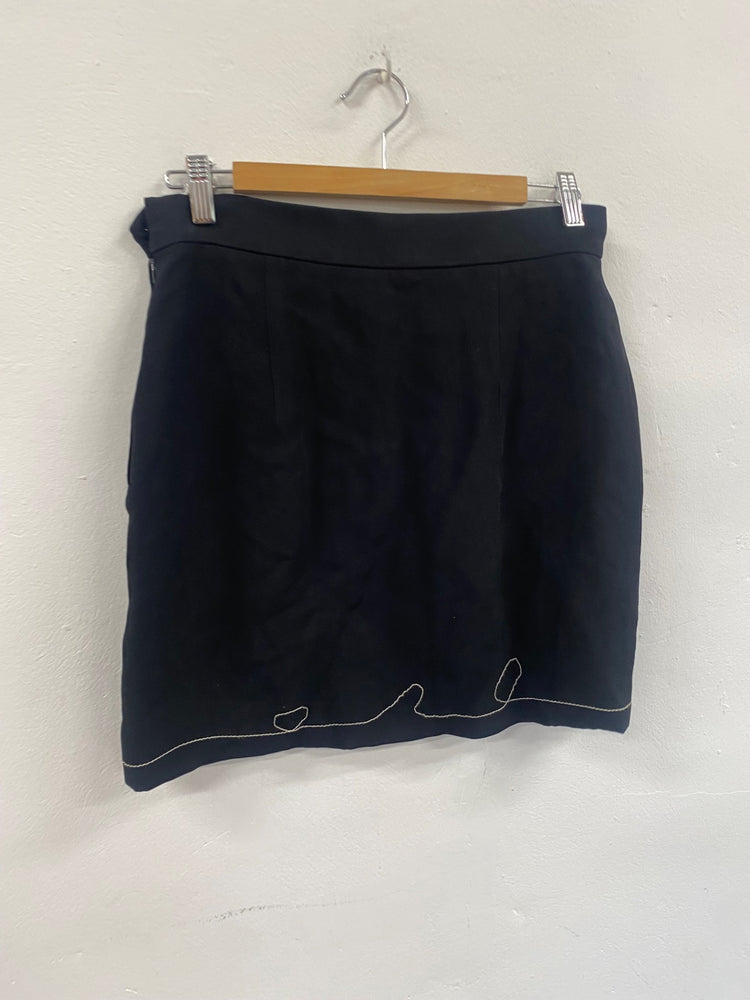 Fabulous Vintage Y2K Moschino Chic & Cheap Mini Skirt Uk14 Black