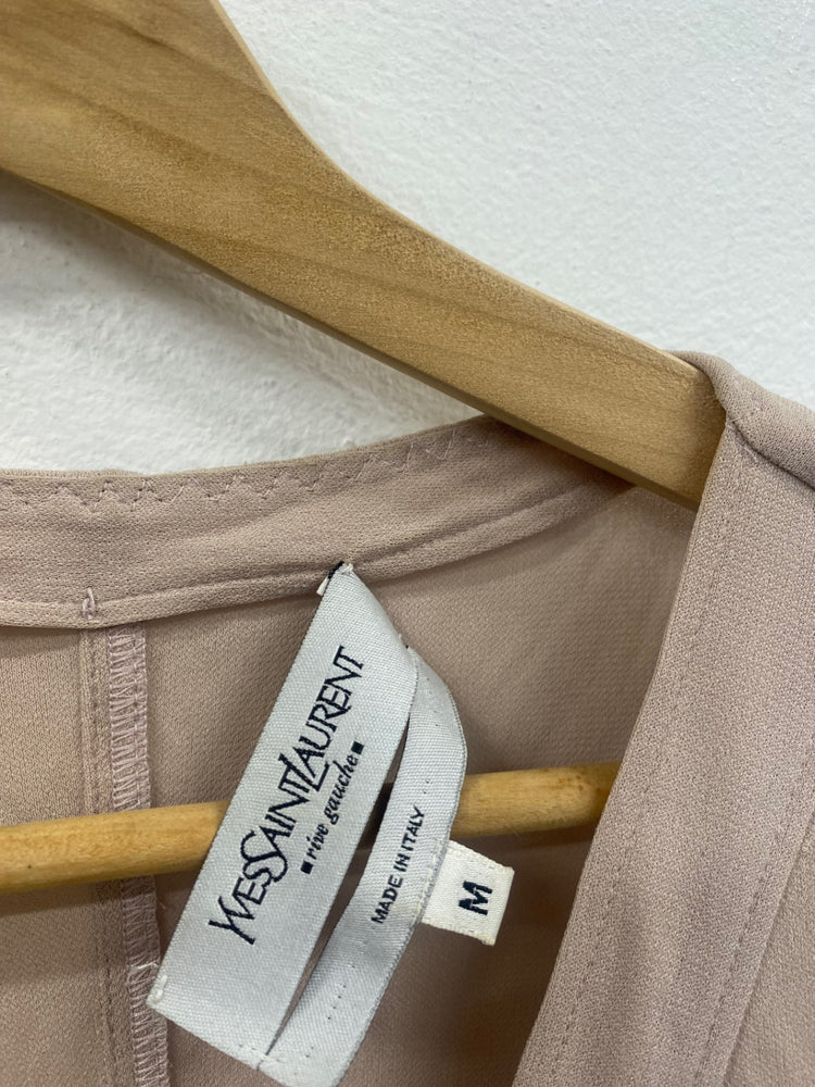 Fabulous Rare Vintage 2003 Yves Saint Laurent Top UkM Beige Tom Ford era GM143