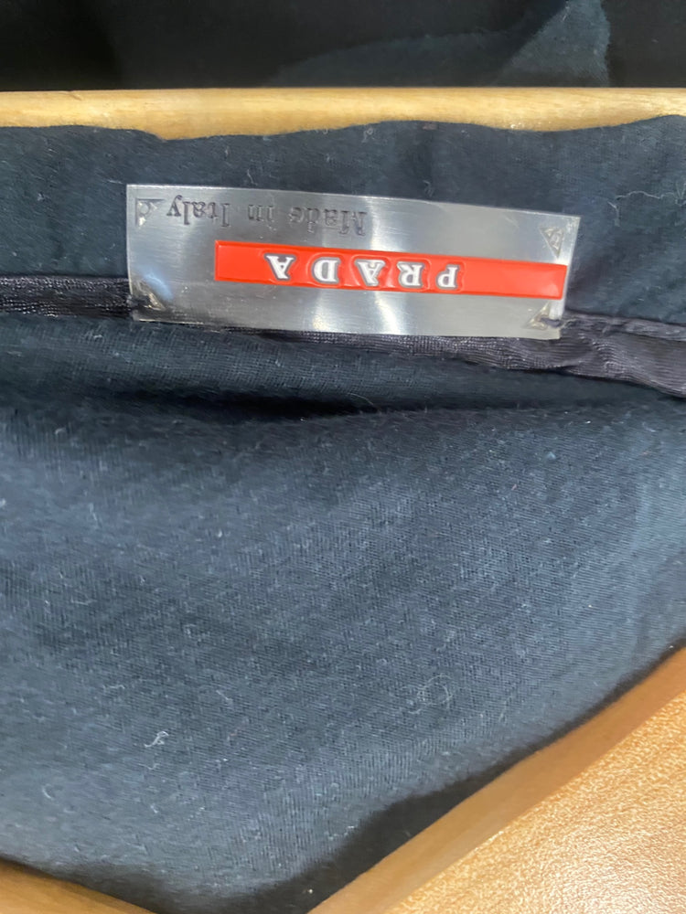 Fabulous Vintage Y2K alternative punk Prada Top UkM Black GM143