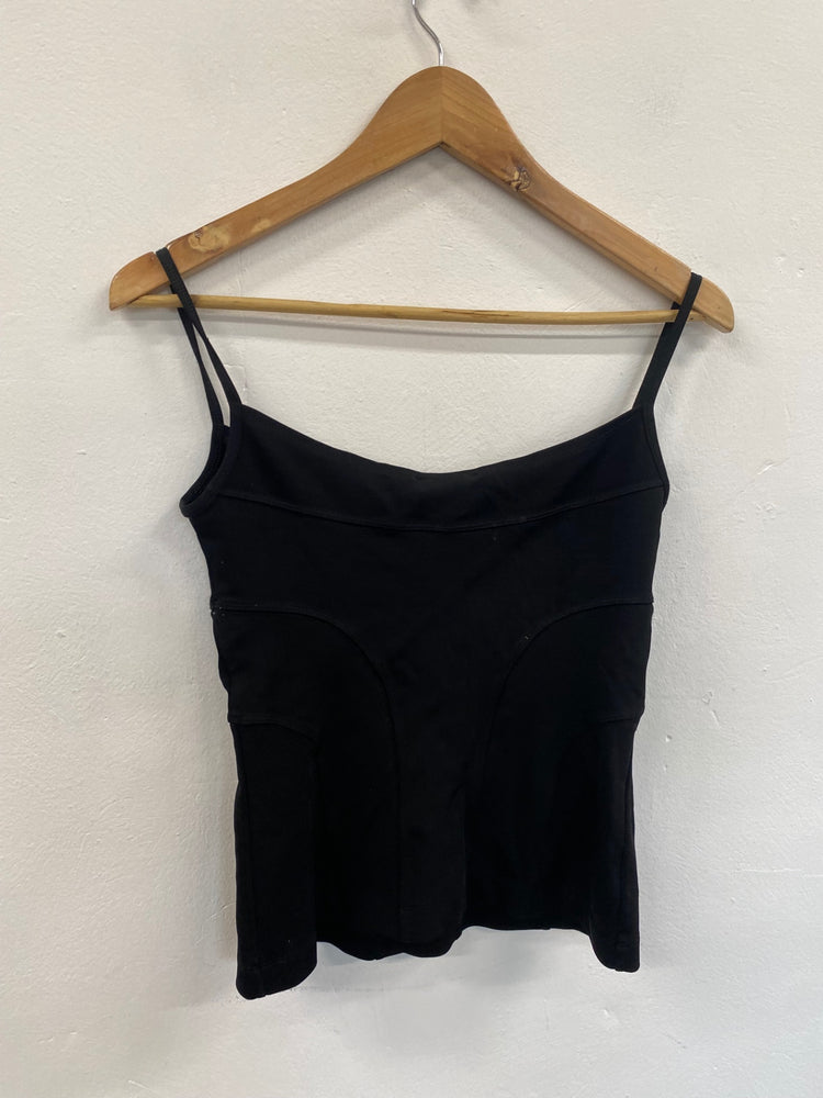 Fabulous vintage Y2K Plein Sud Top UK12 Black corset vibes GM143