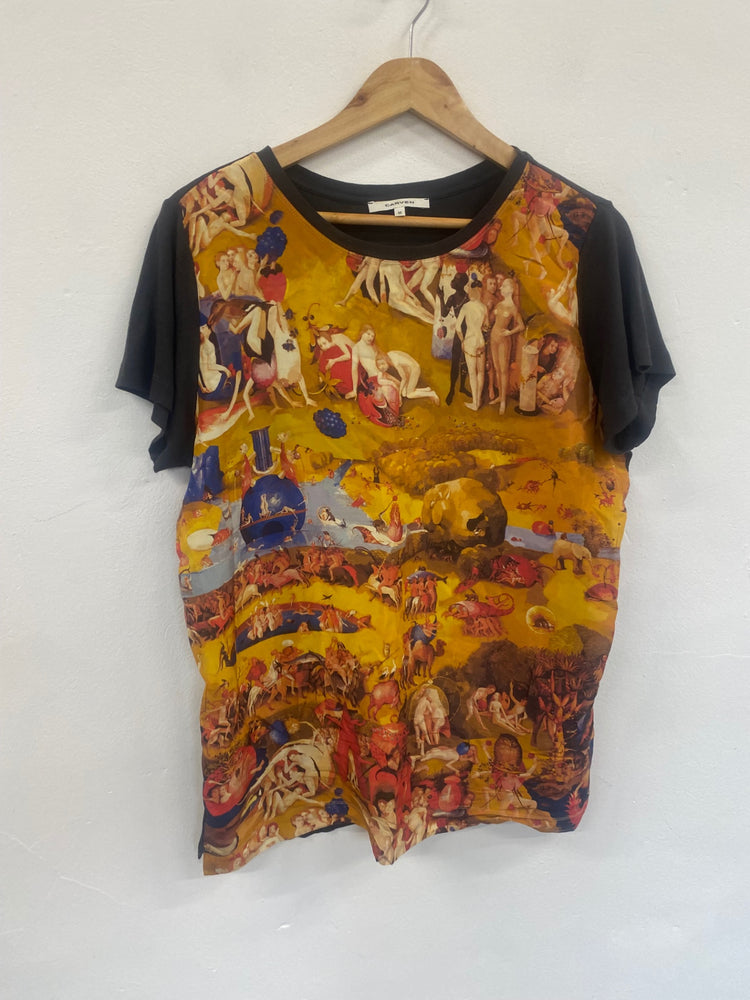 Fabulous Carven Bosch T shirt UkM Rare Artwork GM143