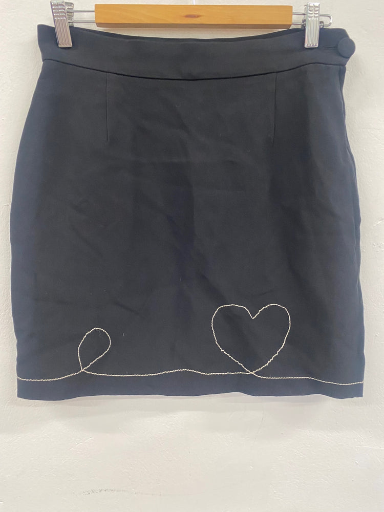 Fabulous Vintage Y2K Moschino Chic & Cheap Mini Skirt Uk14 Black