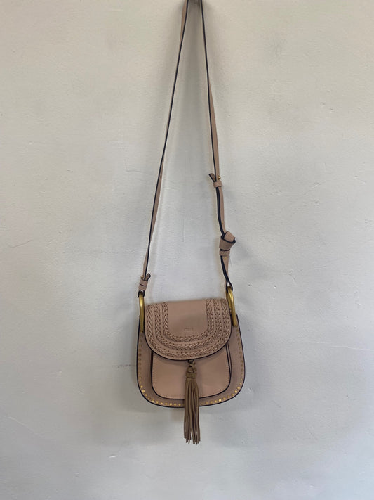 Fabulous Chloé Hudson blush pink boho Handbag Rose Tassel GM143