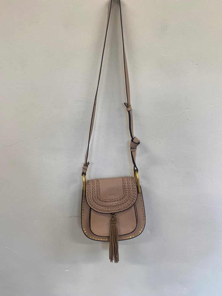 Fabulous Chloé Hudson blush pink boho Handbag Rose Tassel GM143