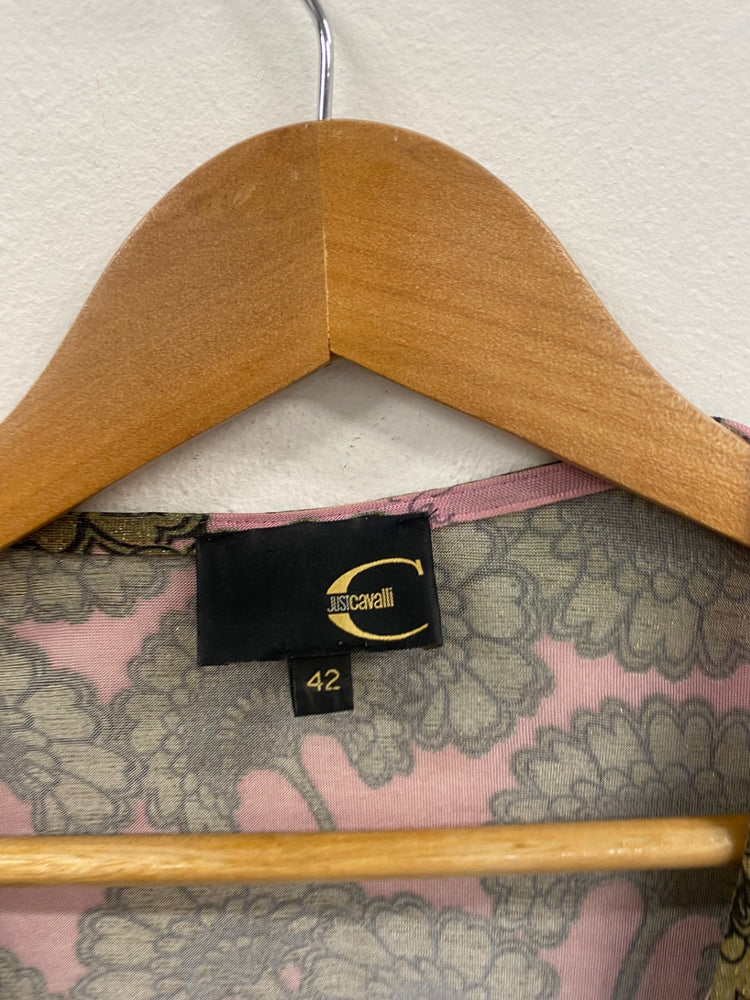 Fabulous vintage Y2K Just Cavalli Dress UK12 Pink & Gold GM143