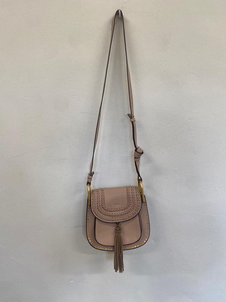 Fabulous Chloé Hudson blush pink boho Handbag Rose Tassel GM143