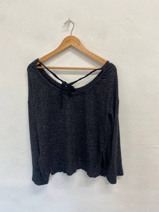 Fabulous Saturday Sunday Anthropologie Sweater UK 6-8 Dark Grey ZB458