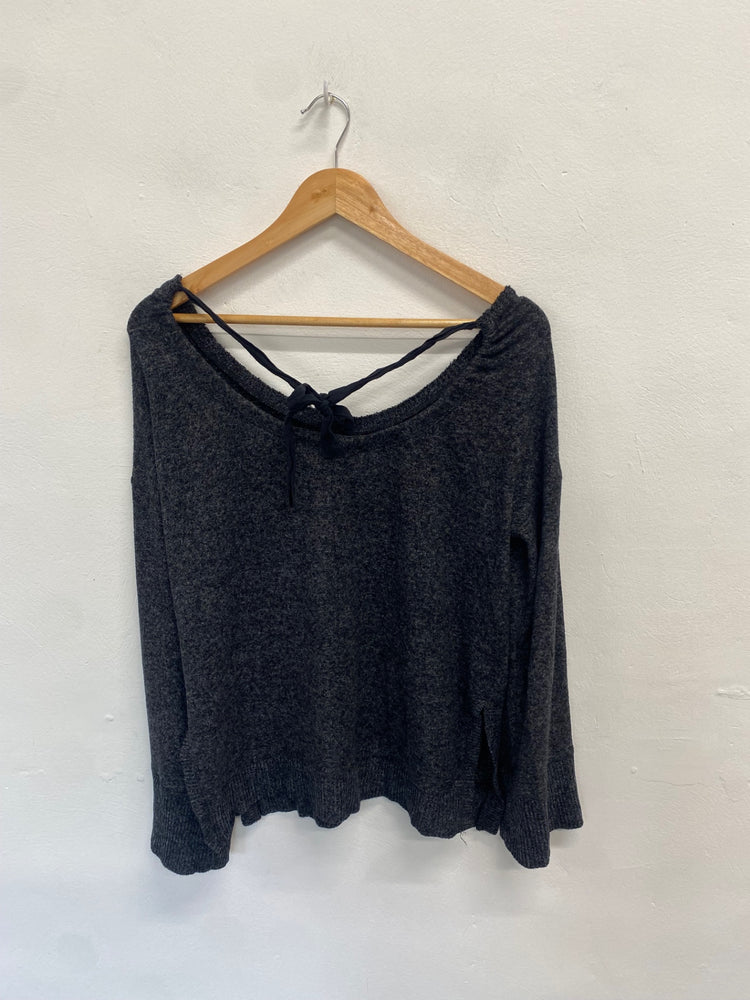 Fabulous Saturday Sunday Anthropologie Sweater UK 6-8 Dark Grey ZB458