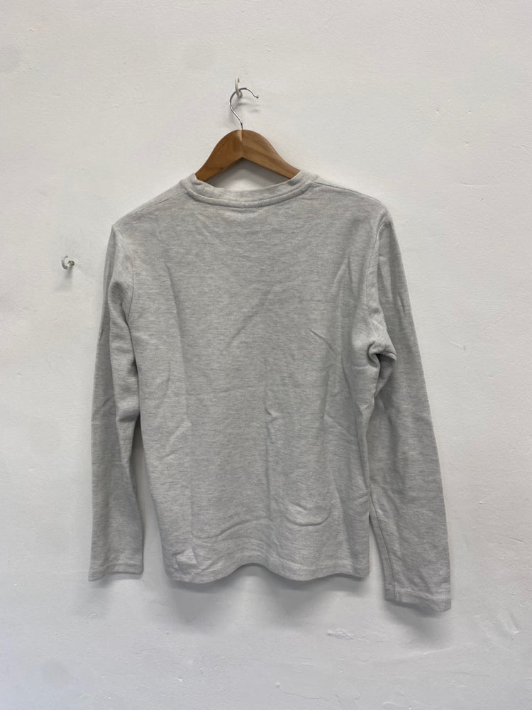 Fabulous NN07 Long sleeve top cotton Ari UK M Grey ZB458