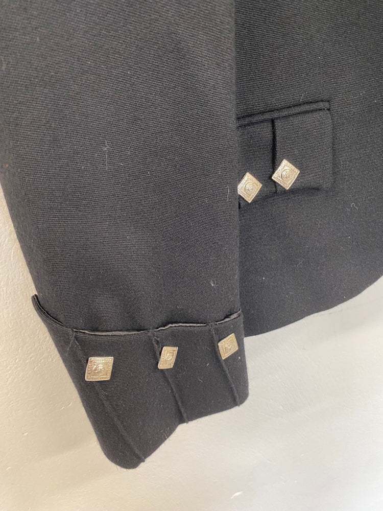 Fabulous FH The Tailoring Experience Prince Charlie Kilt Jacket 32 Black GM143