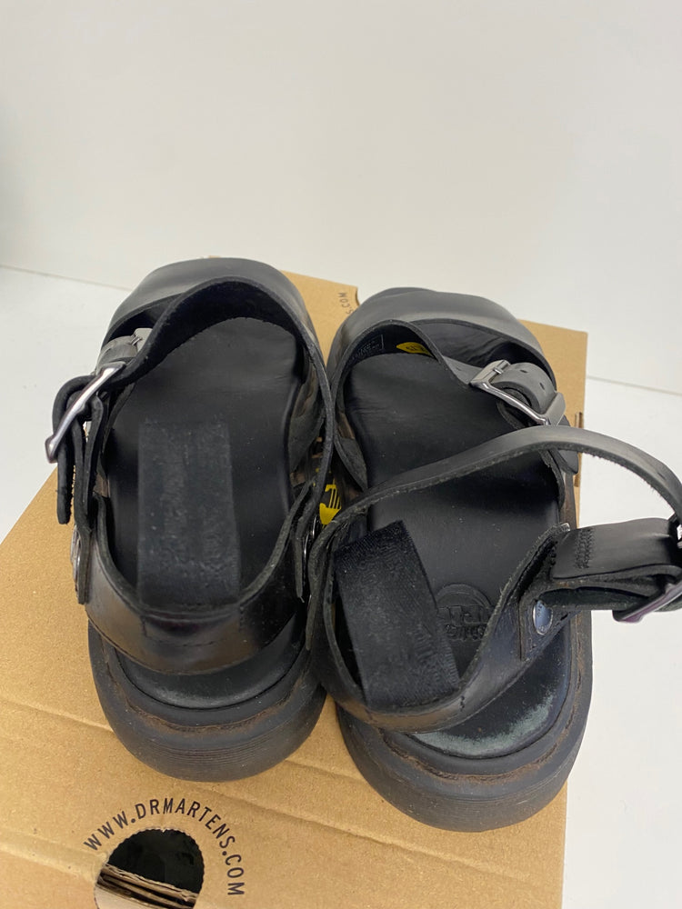 Fabulous Dr. Martens Gryphon Sandals 4 Black leather ZB458
