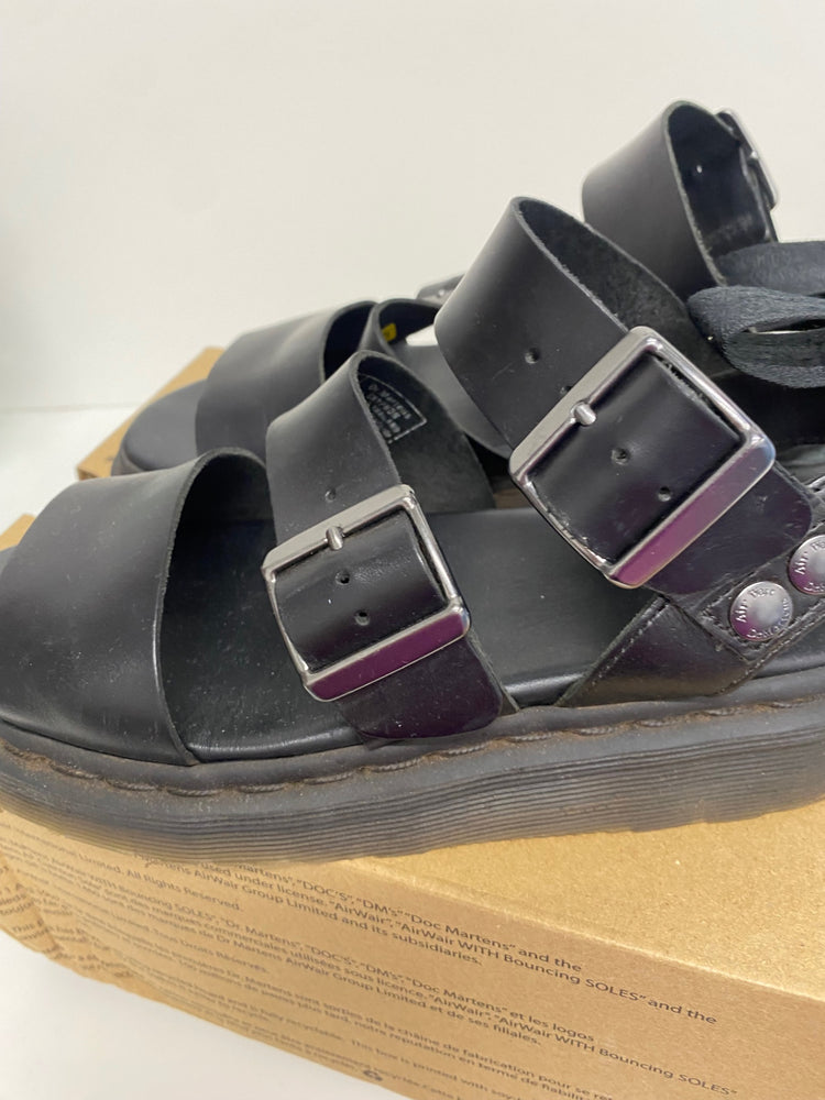 Fabulous Dr. Martens Gryphon Sandals 4 Black leather ZB458