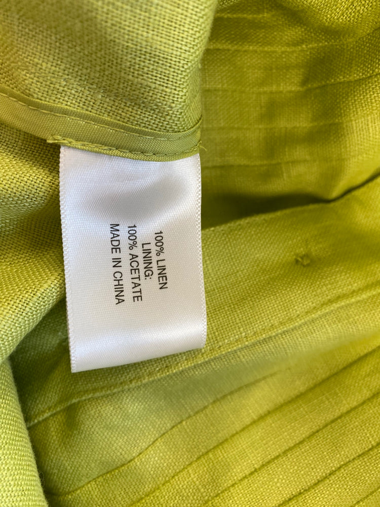 Fabulous CC Country Casuals Linen New Jacket UK18 Green Lime GC459