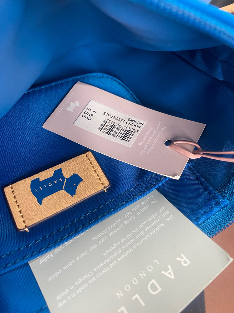 Fabulous Radley Pocket Essentials Bag M Turquoise Blue GC459