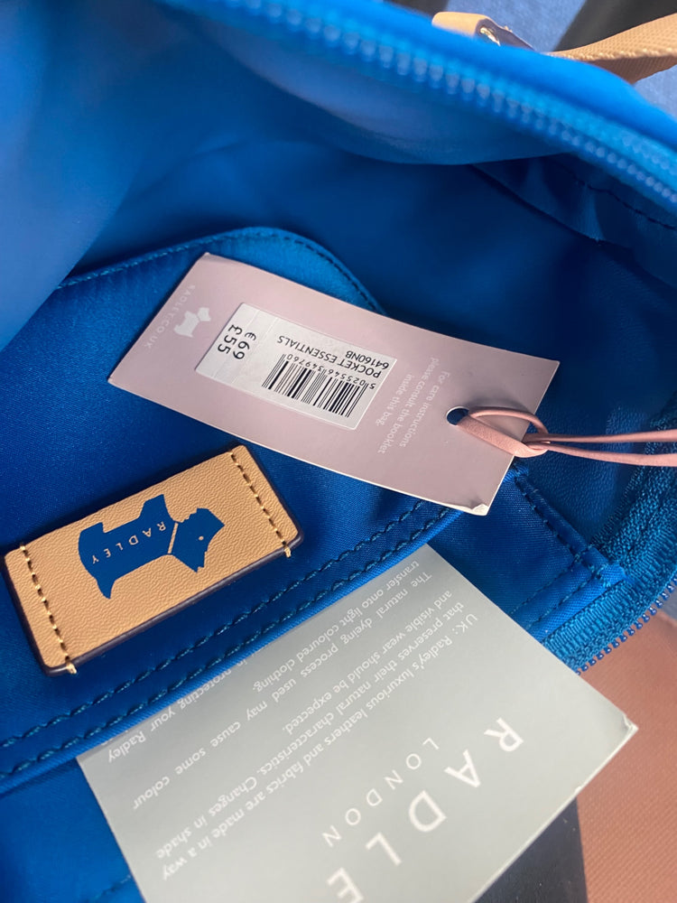 Fabulous Radley Pocket Essentials Bag M Turquoise Blue GC459