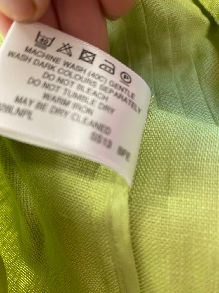 Fabulous CC Country Casuals Linen New Jacket UK18 Green Lime GC459