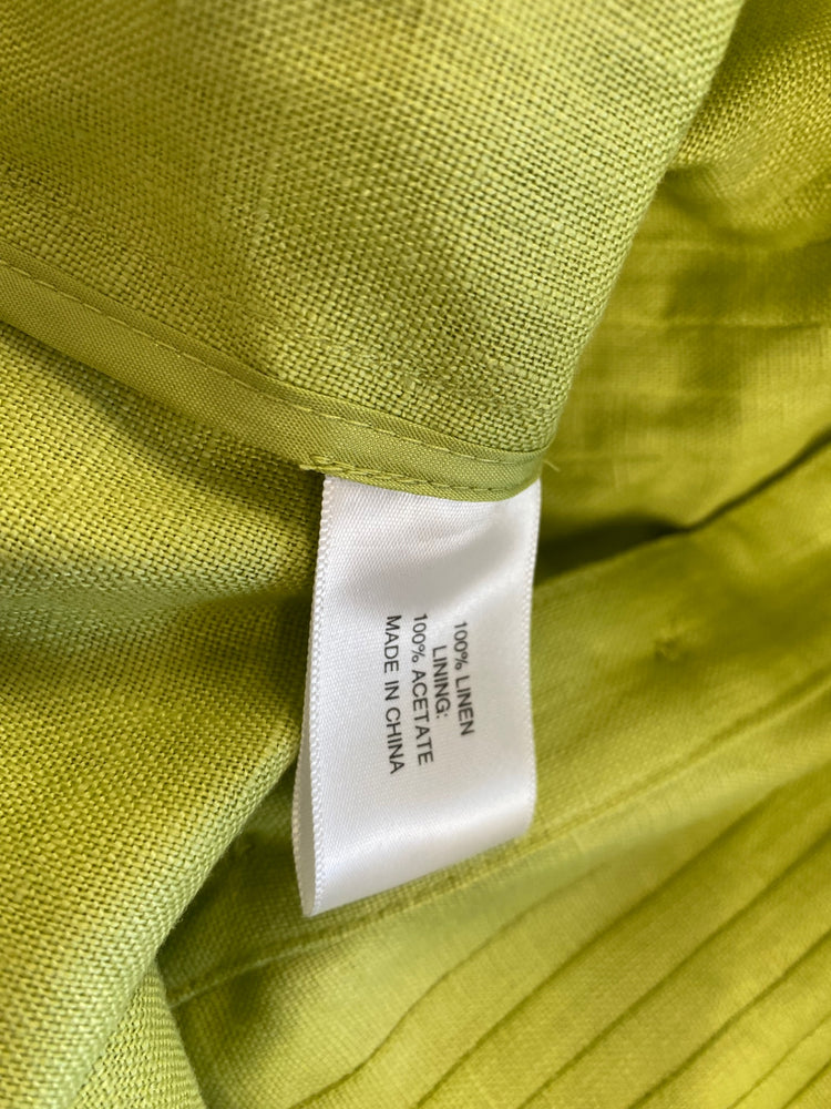 Fabulous CC Country Casuals Linen New Jacket UK18 Green Lime GC459