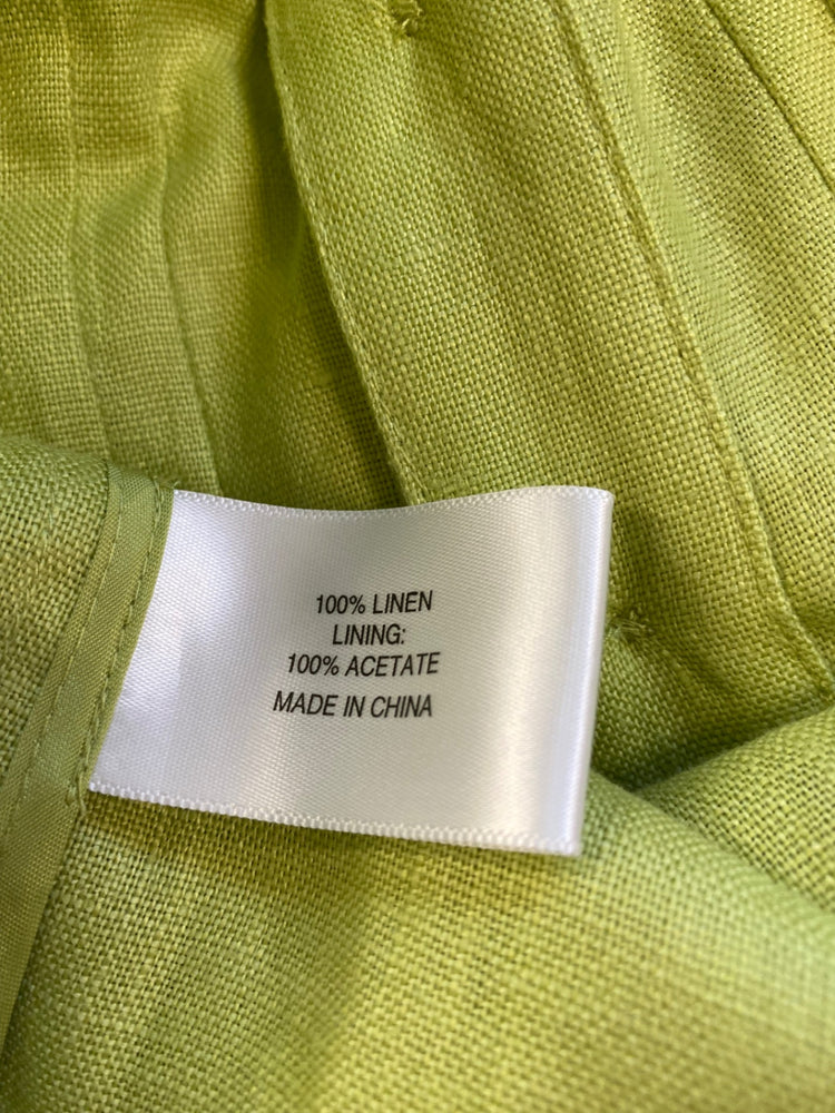 Fabulous CC Country Casuals Linen New Jacket UK18 Green Lime GC459