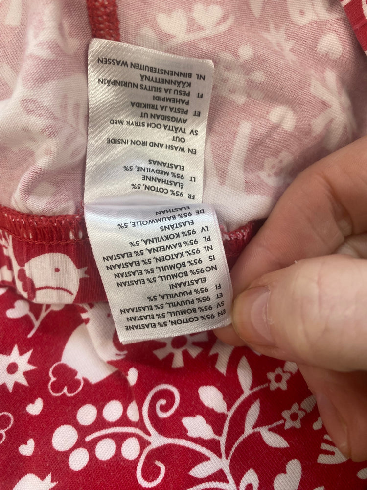 Fabulous Polarn o pyret Pyjama Set Age 9-10 Red & white #7 SW461