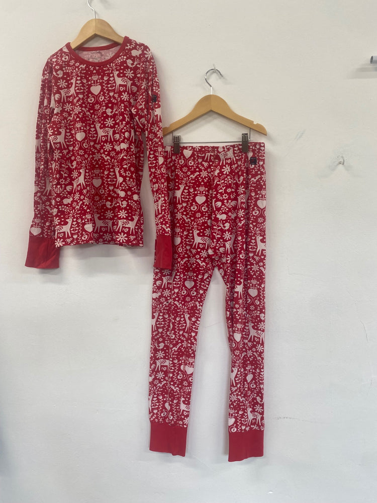 Fabulous Polarn o pyret Pyjama Set Age 9-10 Red & white #7 SW461
