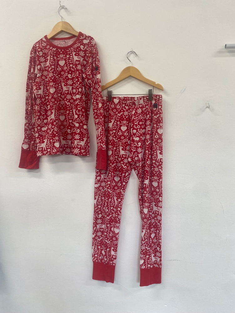 Fabulous Polarn o pyret Pyjama Set Age 9-10 Red & white #7 SW461