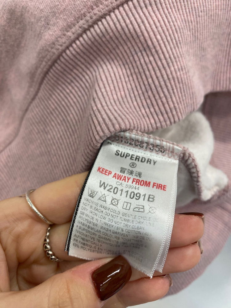 Fabulous Superdry Tracksuit Uk 8 Pink jumper joggers SW461