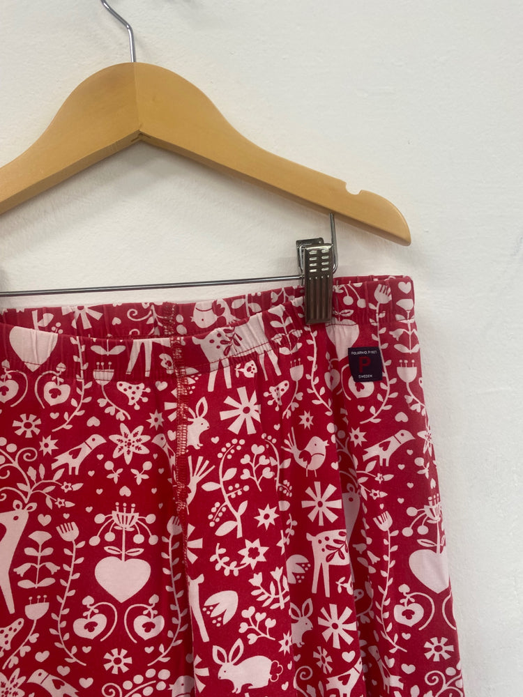 Fabulous Polarn o pyret Pyjama Set Age 9-10 Red & white #7 SW461