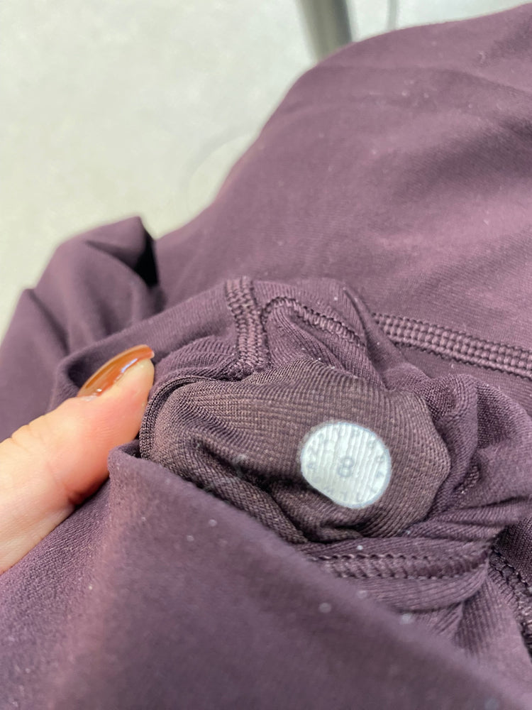 Fabulous Lululemon active Leggings UK 12 Dark Purple PS462