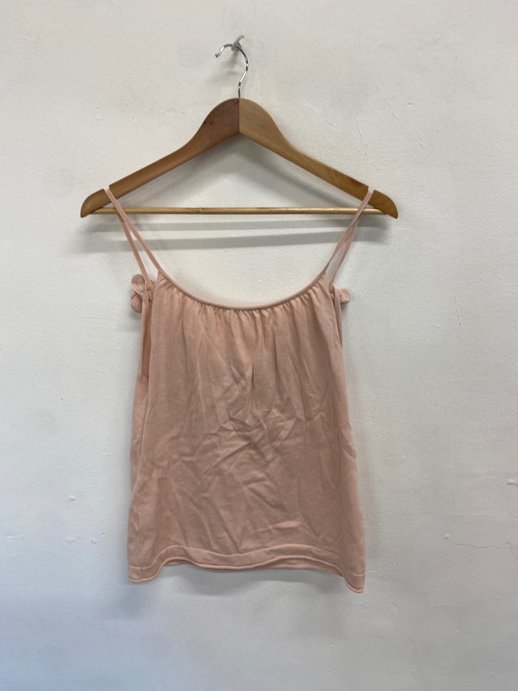 Fabulous Gacharel Top UK 12 Rose Pink floral hem cami GM143